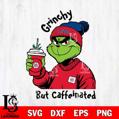Los Angeles Clippers Grinchy But Caffeinated Svg Eps Dxf Png File, Digital Download, Instant Download