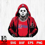 Los Angeles Clippers Michael Myers Horror basketball SVG DXF EPS PNG FILE, NBA File Cut,Halloween Digital Download,Instant Download, Silhouette