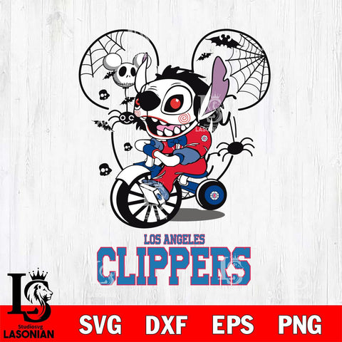 Los Angeles Clippers Stitch Jigsaws Halloween Svg Eps Dxf Png File, Digital Download, Instant Download