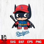 Los Angeles Dodgers Cute Batman MLB Svg Eps Dxf Png File,MLB File Cut ,Baseball Digital Download , Instant Download, Cut Svg Files