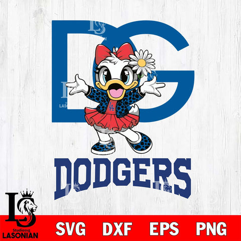 Los Angeles Dodgers Dolce And Gabbana Daisy Duck Disney Svg Eps Dxf Png File, Digital Download, Instant Download