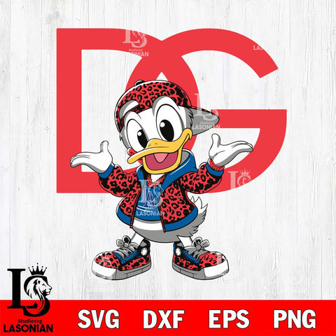 Los Angeles Dodgers Dolce And Gabbana Donald Duck Disney Svg Eps Dxf Png File, Digital Download, Instant Download