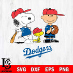 Los Angeles Dodgers Game the Peanuts Sport Svg Eps Dxf Png File, MLB File Cut,Digital Download,Instant Download,MLB Svg Files