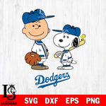 Los Angeles Dodgers Peanuts Sport Svg Eps Dxf Png File, MLB File Cut,Digital Download,Instant Download,MLB Svg Files