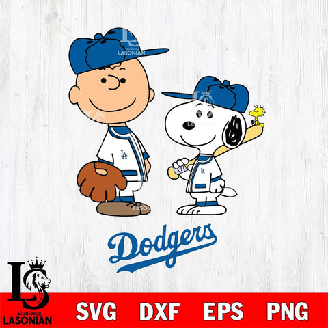 Los Angeles Dodgers Peanuts Sport Svg Eps Dxf Png File, MLB File Cut,Digital Download,Instant Download,MLB Svg Files