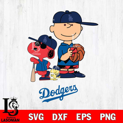 Los Angeles Dodgers Peanuts baseball Svg Eps Dxf Png File, MLB File Cut,Digital Download,Instant Download,MLB Svg Files