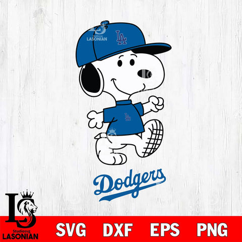 Los Angeles Dodgers Snoopy Baseball Svg Eps Dxf Png File, MLB File Cut,Digital Download,Instant Download,MLB Svg Files