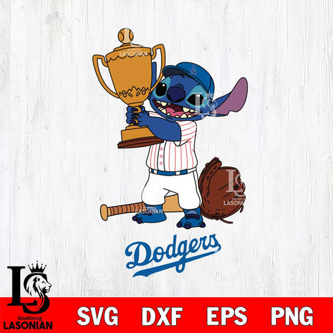 Los Angeles Dodgers Stitch Baseball Champion SVG DXF EPS PNG FILE, MLB File Cut, Digital Download,Instant Download, Silhouette, Stitch Cricut