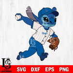 Los Angeles Dodgers Stitch throw the ball SVG DXF EPS PNG FILE, MLB File Cut, Digital Download,Instant Download, Silhouette, Stitch Cricut