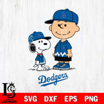 Los Angeles Dodgers snoopy and charlie brown Sport Baseball Svg Eps Dxf Png File, MLB File Cut,Digital Download,Instant Download,MLB Svg Files