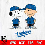 Los Angeles Dodgers snoopy and charlie brown baseball Svg Eps Dxf Png File, MLB File Cut,Digital Download,Instant Download,MLB Svg Files