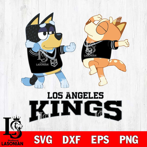 Los Angeles Kings Bluey Dance Svg Eps Dxf Png File, Digital Download, Instant Download