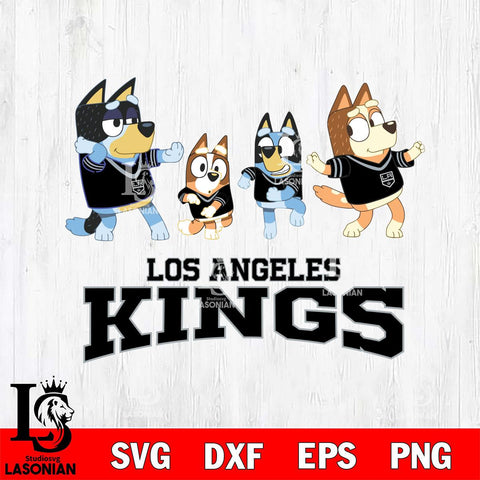 Los Angeles Kings Bluey Dance Mode Squats Svg Eps Dxf Png File, Digital Download, Instant Download