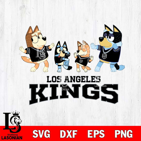 Los Angeles Kings Bluey Dance Squats Svg Eps Dxf Png File, Digital Download, Instant Download