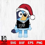 Los Angeles Kings Bluey Dog Christmas Svg Eps Dxf Png File, Digital Download, Instant Download