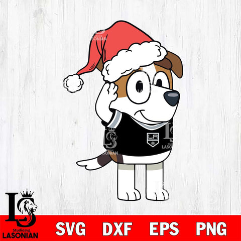 Los Angeles Kings Bluey Jack Christmas Svg Eps Dxf Png File, Digital Download, Instant Download