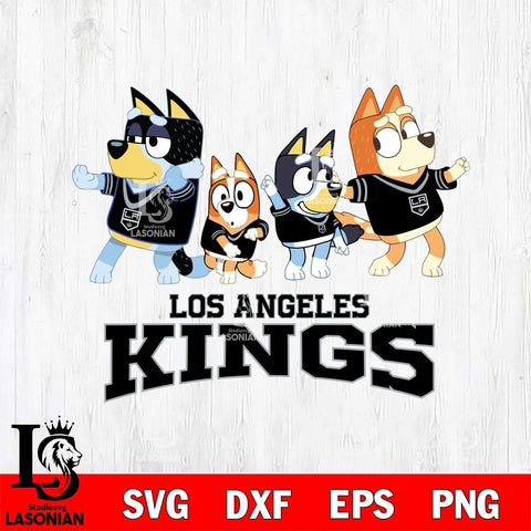 Los Angeles Kings Bluey Mode Dance Squats Svg Eps Dxf Png File, Digital Download, Instant Download