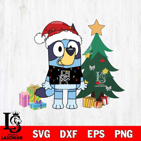 Los Angeles Kings Bluey Tree Christmas Svg Eps Dxf Png File, Digital Download, Instant Download