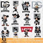 Los Angeles Kings Disney character NHL Bundle 12 Svg Eps Dxf Png File, Digital Download, Instant Download