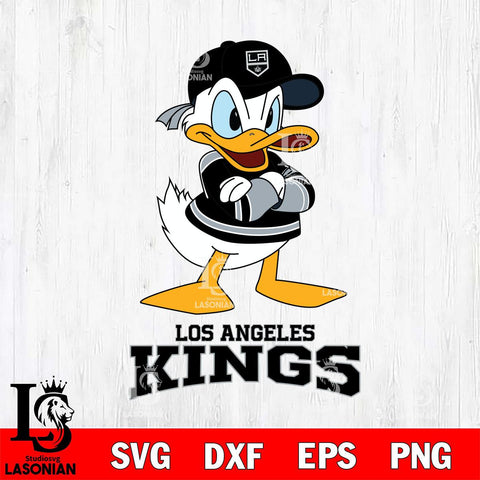 Los Angeles Kings Donald Duck NHL Hockey SVG DXF EPS PNG FILE,NHL File Cut,Disney Digital Download,Instant Download, Silhouette
