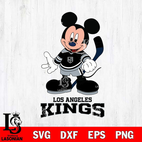Los Angeles Kings Mickey NHL Hockey SVG DXF EPS PNG FILE,NHL File Cut,Disney Digital Download,Instant Download, Silhouette