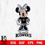 Los Angeles Kings Minnie Mouse NHL Hockey SVG DXF EPS PNG FILE,NHL File Cut,Disney Digital Download,Instant Download, Silhouette
