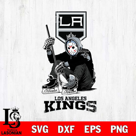 Los Angeles Kings NHL Jason Voorhees Halloween SVG Svg Eps Dxf Png File, Digital Download, Instant Download