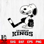 Los Angeles Kings Snoopy Hockey Sport Svg Eps Dxf Png File, Digital Download , Instant Download, Svg Files