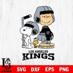 Los Angeles Kings Snoopy and Charlie Brown Hockey Svg Eps Dxf Png File, Digital Download , Instant Download, Svg Files