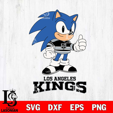 Los Angeles Kings Sonic like NHL Hockey SVG DXF EPS PNG FILE,NHL File Cut,Disney Digital Download,Instant Download, Silhouette