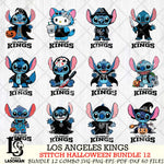 Los Angeles Kings Stitch Horror Bundle 12 SVG Svg Eps Dxf Png File,Bundle NHL svg, Digital Download, Instant Download