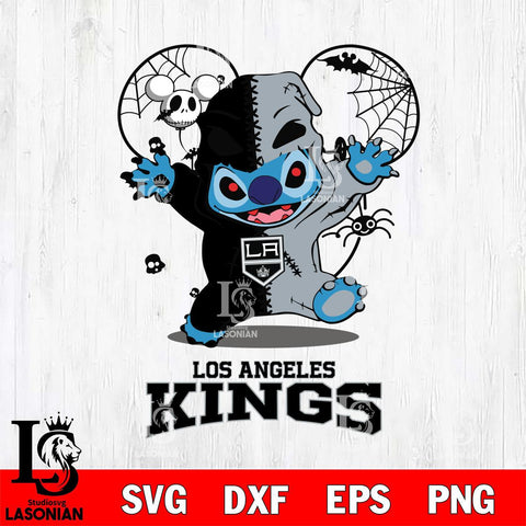 Los Angeles Kings Stitch Horror Halloween 2 Svg Eps Dxf Png File, Digital Download, Instant Download