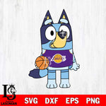 Los Angeles Lakers Bluey sport 2 Svg Eps Dxf Png File, Digital Download, Instant Download