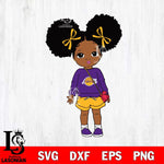 Los Angeles Lakers Girls sport 3 Svg Eps Dxf Png File, Digital Download, Instant Download