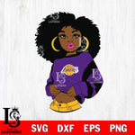 Los Angeles Lakers Girls sport 6 Svg Eps Dxf Png File, Digital Download, Instant Download