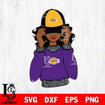 Los Angeles Lakers Girls sport 7 Svg Eps Dxf Png File, Digital Download, Instant Download