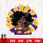 Los Angeles Lakers Girls sport 8 Svg Eps Dxf Png File, Digital Download, Instant Download