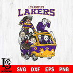 Los Angeles Lakers Jason Voorhees Horror 10 Svg Eps Dxf Png File, NBA svg, Digital Download, Instant Download