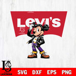 Los Angeles Lakers Levis Mickey Mouse Svg Eps Dxf Png File, Digital Download, Instant Download