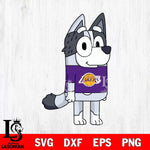 Los Angeles Lakers Muffin Bluey sport Svg Eps Dxf Png File, Digital Download, Instant Download