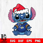 Los Angeles Rams Baby Stitch Christmas Svg Eps Dxf Png File, Digital Download, Instant Download
