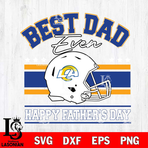 Los Angeles Rams Best Dad Ever SVG DXF EPS PNG FILE, NFL File Cut,Digital Download,Instant Download, Silhouette