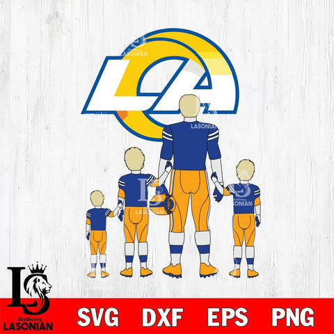 Los Angeles Rams Best Dad Ever , father day , DAD NFL 2 Svg Eps Dxf Png File, Digital Download, Instant Download
