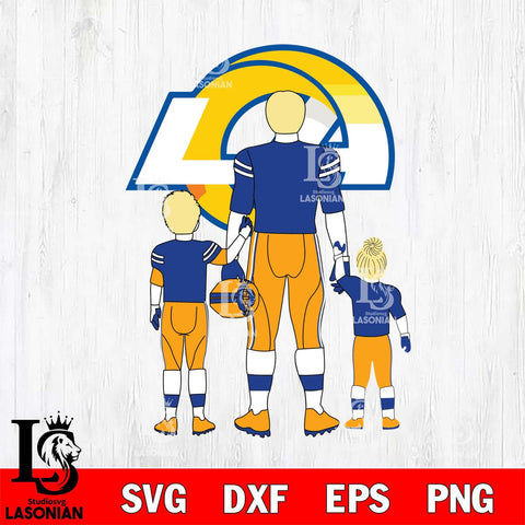 Los Angeles Rams Best Dad Ever , father day , DAD NFL 3 Svg Eps Dxf Png File, Digital Download, Instant Download