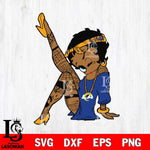 Los Angeles Rams Betty Boop Tattoo Girl SVG Svg Eps Dxf Png File, Digital Download, Instant Download