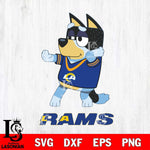 Los Angeles Rams Bluey Dad Dance Svg Eps Dxf Png File, Digital Download, Instant Download