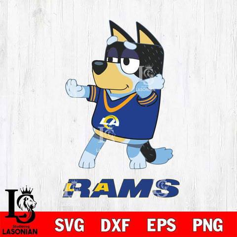 Los Angeles Rams Bluey Dad Dance Svg Eps Dxf Png File, Digital Download, Instant Download