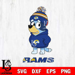 Los Angeles Rams Bluey Hoodie rugby Svg Eps Dxf Png File, Digital Download ,Instant Download, Cricut File