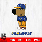 Los Angeles Rams Chill Guy Svg