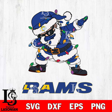 Los Angeles Rams Dabbing Santa Claus Ugly Christmas Svg Eps Dxf Png File,NFL Svg Files,Digital Download,Sublimation,Instant Download